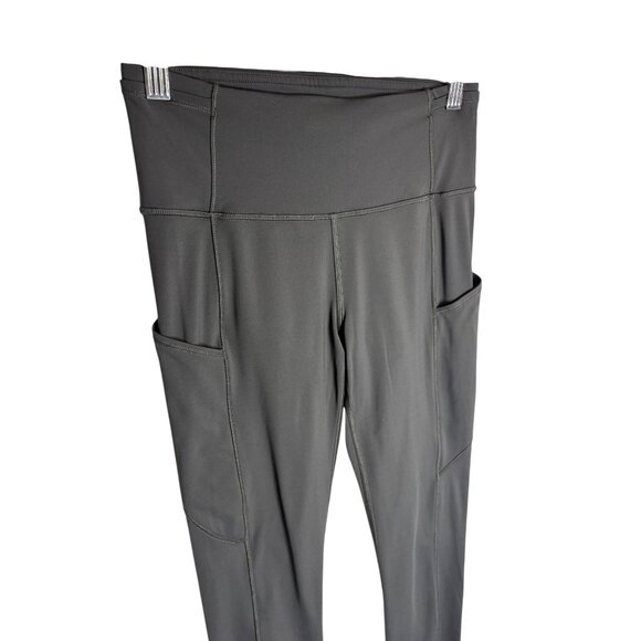 Lululemon Fast Free High-Rise Tight Full Length Brushed Nulux Graphite Grey-sz 6 - Picture 7 of 8